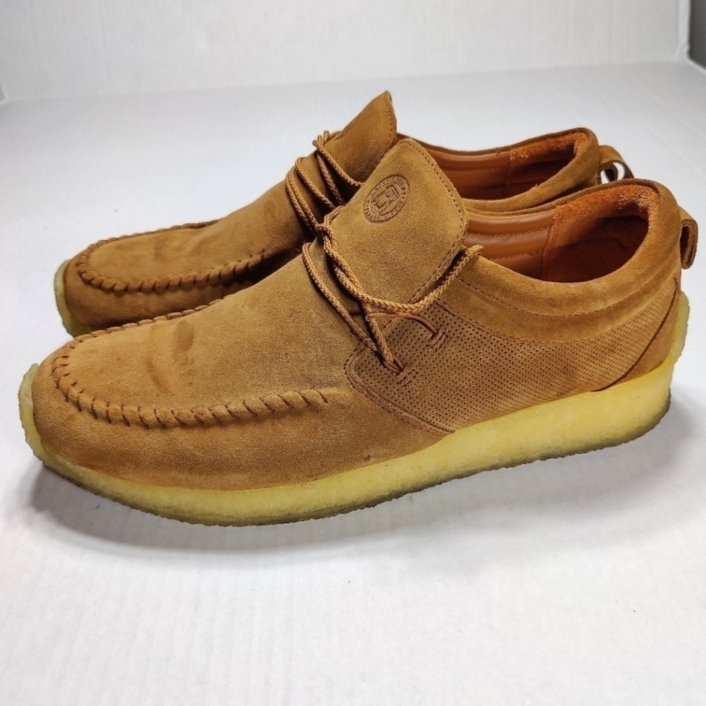 CLARKS ORIGINALS X Ronnie Fieg Maycliffe Brown Nubuck Shoes Size 14M Gum Soles